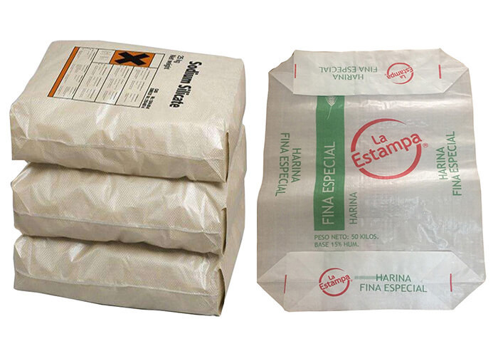 50Kg PP Block Bottom Valve Bag Adjustable By Micro Perforation QS SGS