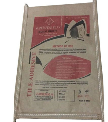 10KG PP Laminated Kraft Paper Bag Cement 25-65CM Water Soluble