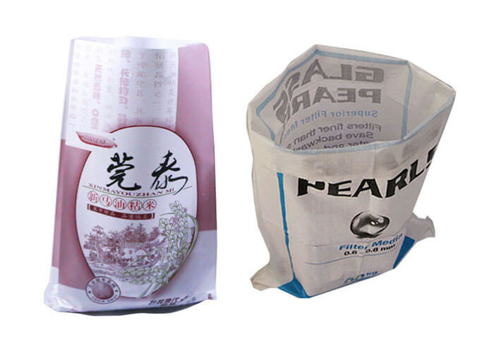 Grain Storage Polypropylene Packaging Bags With Inside Liner Single Folded