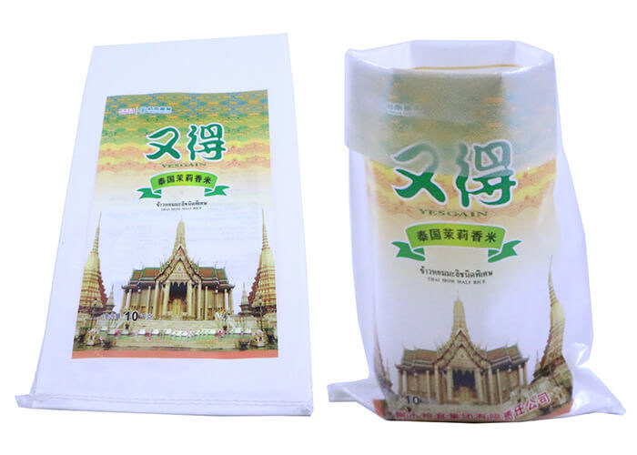 50 Kg 25kg Printed Polypropylene Rice Sacks Waterproof Environment Friendly